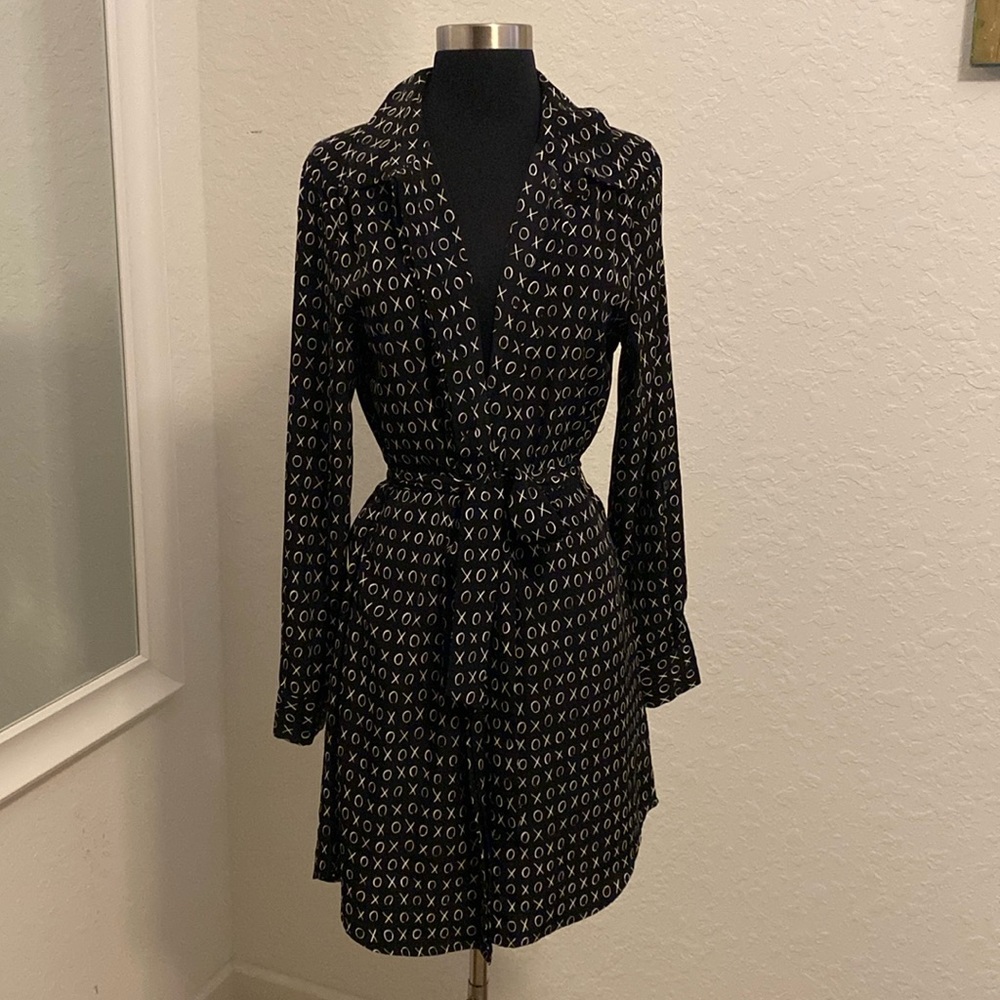 Long button down blouse